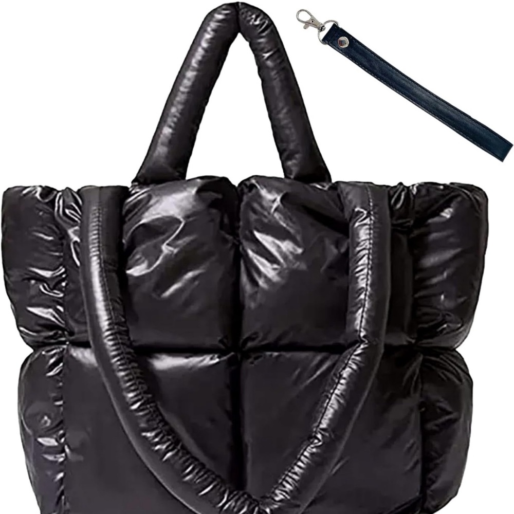 Black Puffer Tote